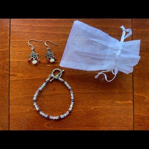 Crystal Bracelet and Earrings